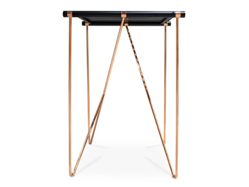 NOA - Square aluminium high table by Myface