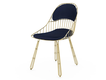 NODO - Metal garden chair with integrated cushion by Myface