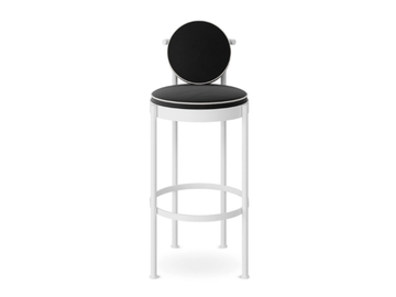 TRACE - Fabric garden stool with back by Myface