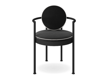 TRACE - Upholstered fabric garden chair with armrests by Myface