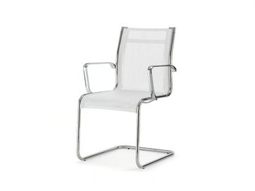 AALBORG AIR 03 - Cantilever mesh chair with armrests by Nahu