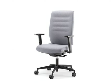 AVA 01 - Swivel fabric office chair with armrests with 5-Spoke base by Nahu
