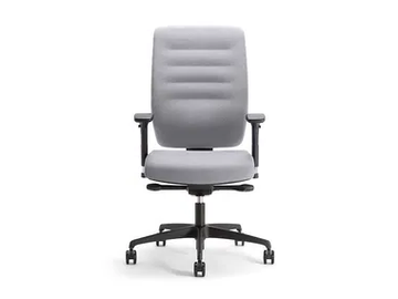 AVA H24 01 - Swivel fabric office chair with 5-Spoke base with armrests by Nahu