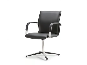 BERLIN 04 - Trestle-based swivel chair with armrests by Nahu