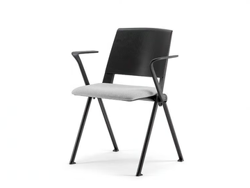 CLIO COVER 02 - Upholstered plastic training chair by Nahu