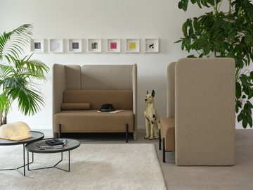 EDEN - High-back fabric sofa by Nahu