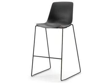 JAVA PLASTIC STOOL - Sled base barstool by Nahu