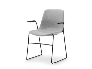 JAVA SOFT 01 P - Sled base training chair with armrests by Nahu