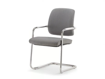 KOS WHITE SOFT 01 - Cantilever chair with armrests by Nahu