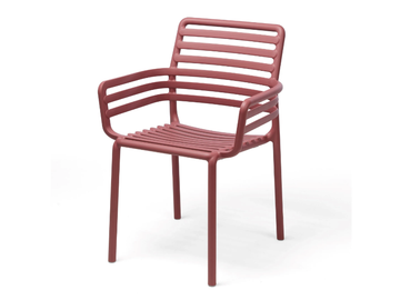DOGA ARMCHAIR - Stackable polypropylene chair with armrests by Nardi