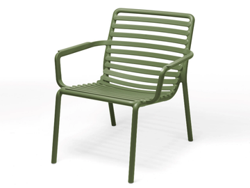 DOGA RELAX - Polypropylene easy chair with armrests by Nardi