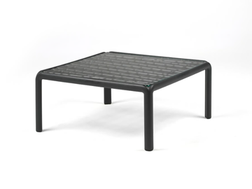 KOMODO - Square glass garden side table by Nardi