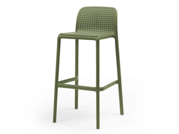 LIDO - High stackable stool with footrest by Nardi