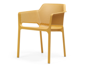 NET - Garden chair with armrests by Nardi