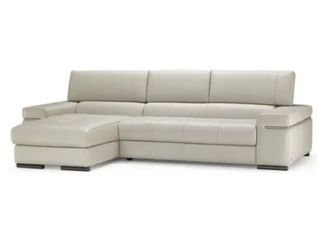 AVANA - Leather sofa with chaise longue by Natuzzi Italia