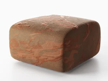 BUDDIE - Upholstered pouf by Natuzzi Italia