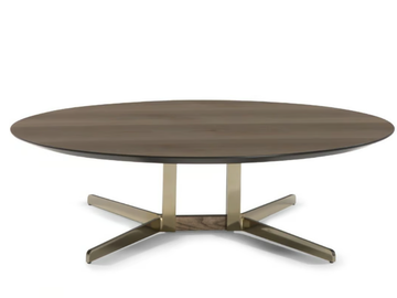 CAMPUS - Low round coffee table by Natuzzi Italia