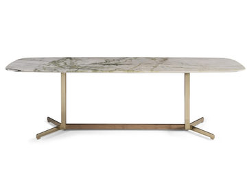 CAMPUS - Rectangular marble table by Natuzzi Italia