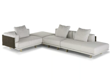CAMPUS - Sectional fabric sofa by Natuzzi Italia