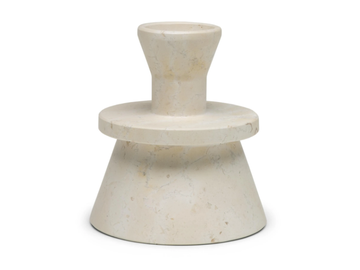DANDY - Trani stone decorative object / candle holder by Natuzzi Italia