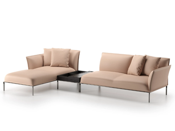 EUFOLIA - Sectional sofa with chaise longue by Natuzzi Italia
