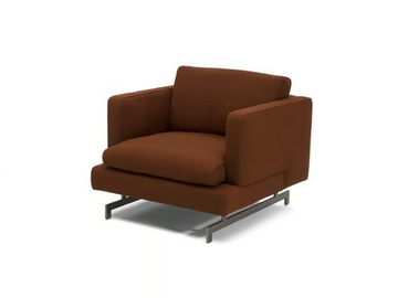 JEREMY - Fabric armchair with armrests by Natuzzi Italia