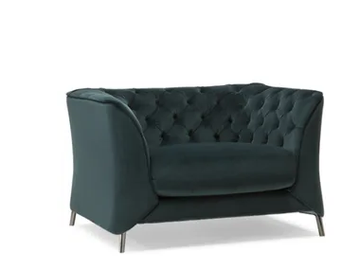 LA SCALA - Tufted fabric armchair with armrests by Natuzzi Italia