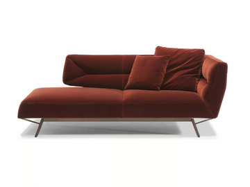 POSITANO - Fabric day bed by Natuzzi Italia