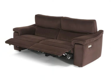 ROCK - Fabric sofa with electric motion with footstool by Natuzzi Italia