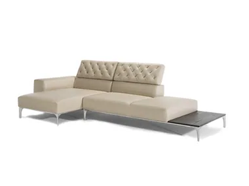 SKYLINE - Recliner leather sofa with chaise longue by Natuzzi Italia