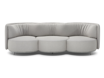 WAVE - 3 seater leather sofa by Natuzzi Italia