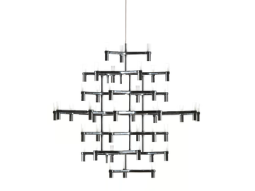 CROWN MAGNUM - Die cast aluminium chandelier by Nemo