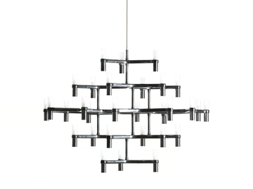 CROWN MAJOR - Die cast aluminium chandelier by Nemo