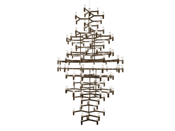 CROWN ROYAL - Die cast aluminium chandelier by Nemo
