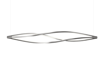 IN THE WIND HORIZONTAL - LED extruded aluminium pendant lamp by Nemo