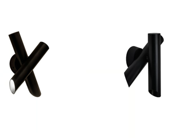 TUBES 2 - Adjustable extruded aluminium wall lamp by Nemo