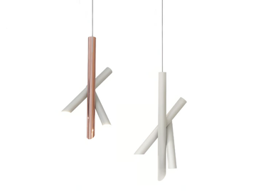 TUBES 3 - LED aluminium pendant lamp by Nemo
