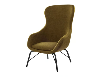 ALISHA BE01 - Bergere fabric armchair with armrests by New Life