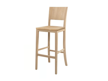 AMY SG01 - High wooden stool with footrest by New Life