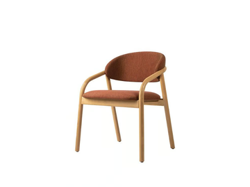 ÈLIA PO01 - Ash and fabric easy chair with armrests by New Life