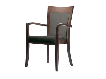 MARTA PO01 - Stackable fabric chair with armrests by New Life