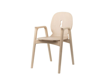 OTTAVIA PO02 - Ash chair with armrests by New Life