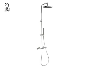 61165 - Thermostatic wall-mounted shower panel with hand shower by Newform
