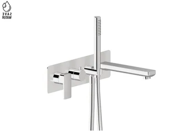 B-EASY 72672E - Wall-mounted bathtub set with diverter by Newform