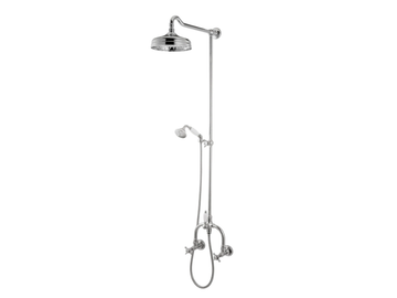 DAYTIME - Wall-mounted shower panel with diverter with hand shower by Newform