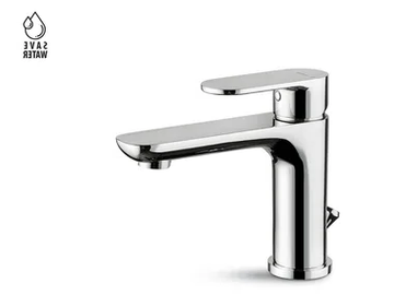 EXTRO - Countertop single handle washbasin mixer with automatic pop-up waste by Newform