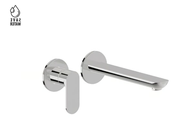 EXTRO - Wall-mounted single handle washbasin mixer without waste by Newform