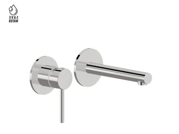 MINI-X - Single handle wall-mounted 2 hole washbasin mixer by Newform