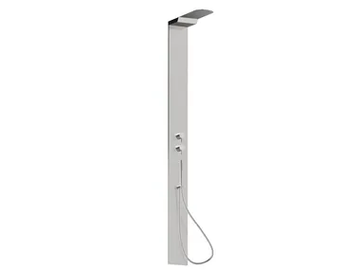 SHOWER COLUMNS 495E - Thermostatic steel shower panel with hand shower by Newform