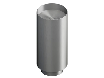 SOLO STEEL 72302X - Freestanding round stainless steel washbasin by Newform
